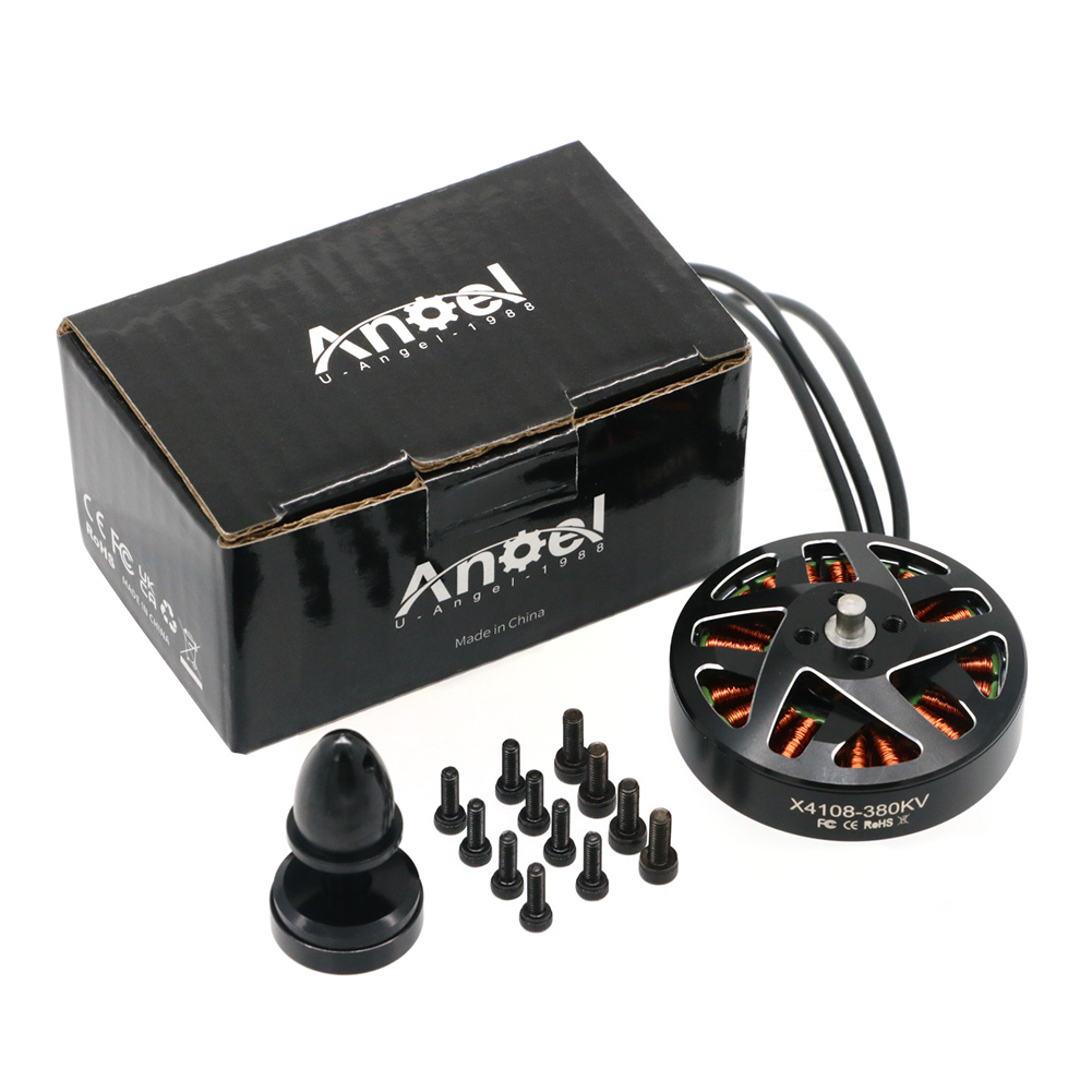 4pcs UAngel 4108 X4108 380KV 6 - огляд і ціна Brushed Drone Motor