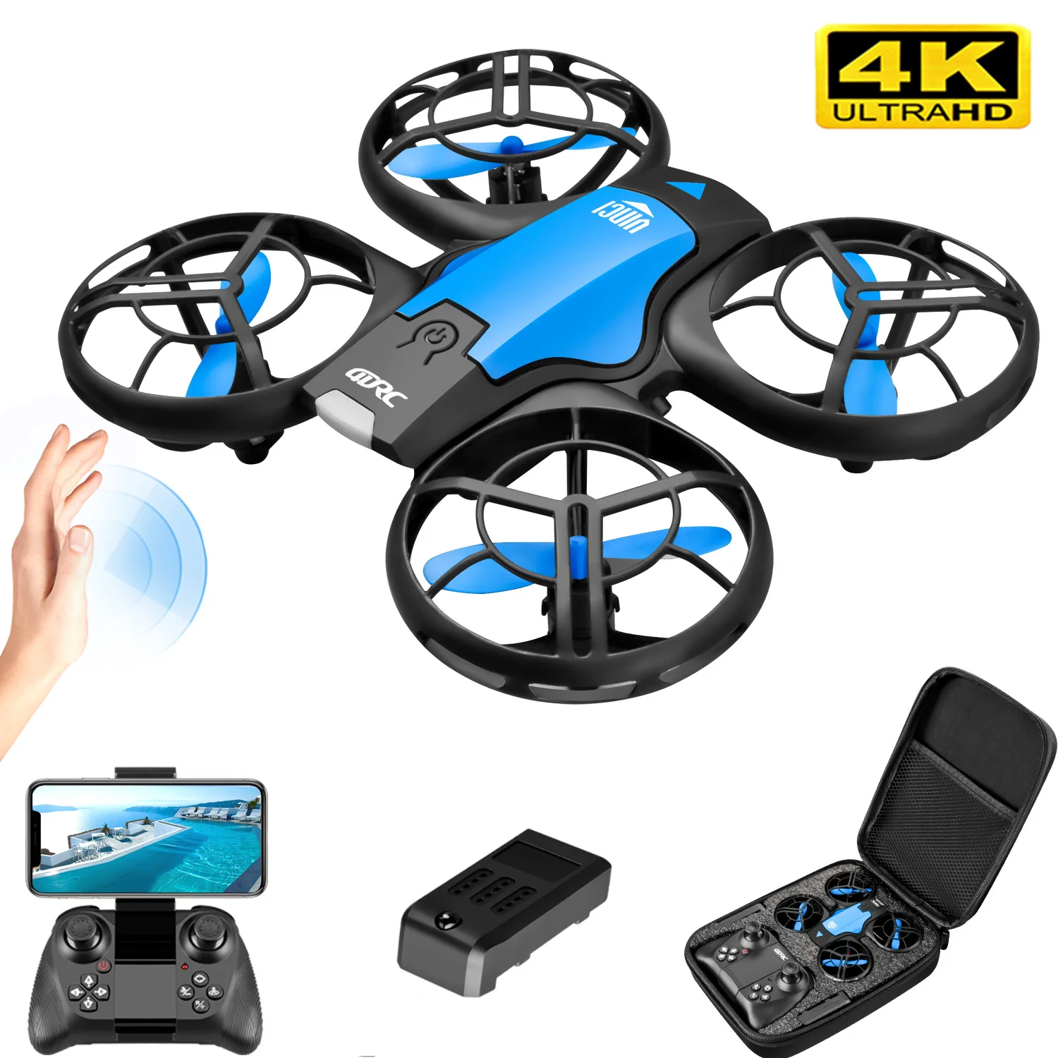 V8 New Mini Drone 4K Professio - огляд і ціна Brushed Drone Motor