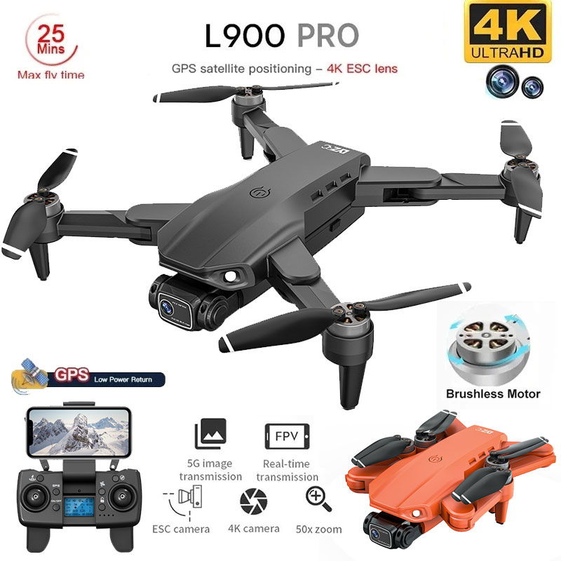 L900 Pro GPS Drone 4K Professi - огляд і ціна Brushed Drone Motor